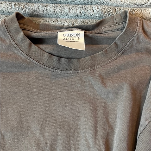 Maison Article Men’s Taupe Basic Shirt - Picture 3 of 3